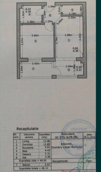 Apartament cu 2 camere semidecomandat în Berceni