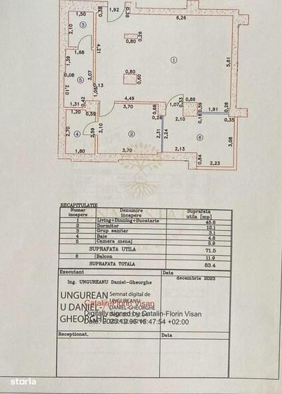 Iancu Nicolae /apartament 2 camere 83,4 mp total utili / Cortina 126 - 11