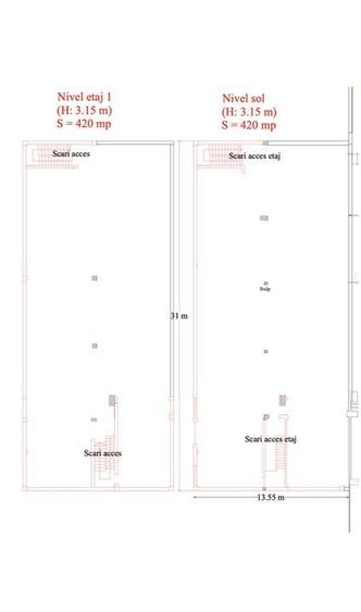 Spatii comerciale/ showroom-uri Calea Chisinaului de la 400mp la 2000mp - 5