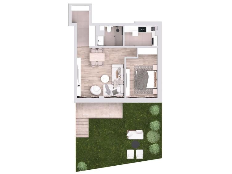 Apartament cu 2 camere decomandat în Parcul Carol