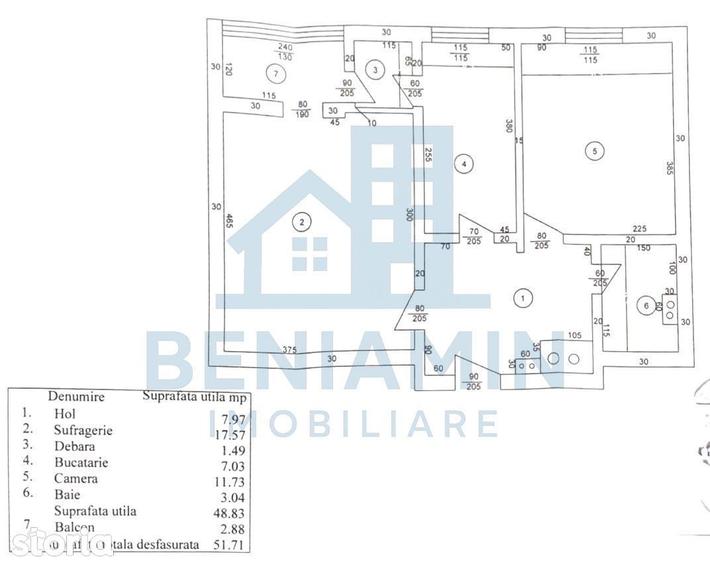 Apartament cu 2 camere în Calea București