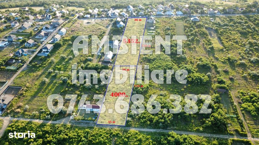 Teren de 5352 mp, în Filaturii