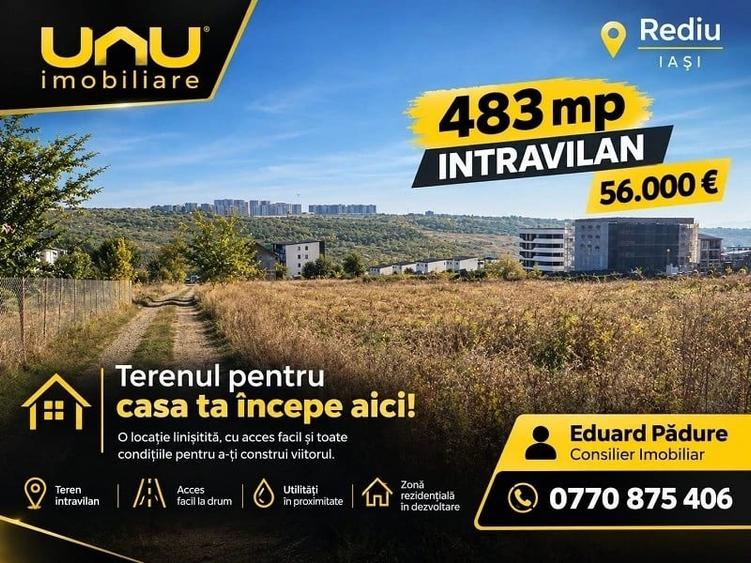 Teren Construcții intravilan de 483 mp, în Central