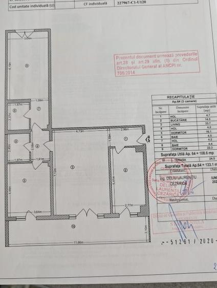 Apartament cu 3 camere semidecomandat în Herăstrău