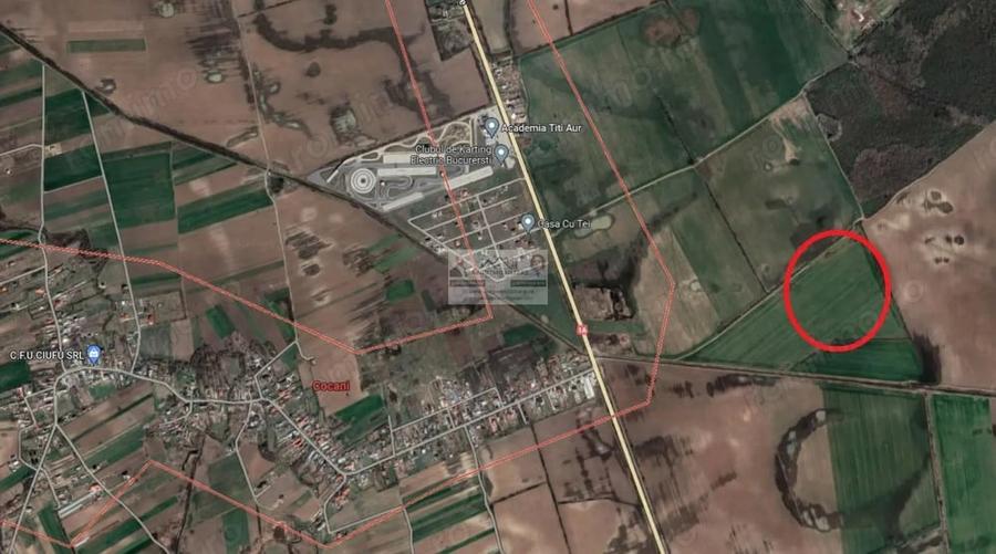 Teren de 17500 mp, în Crevedia
