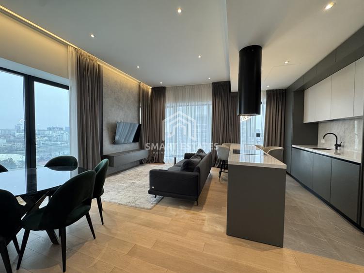 Apartament cu 4 camere, mobilat în Barbu Văcărescu