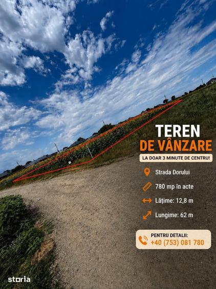 Teren de 730 mp, în Șerbănești