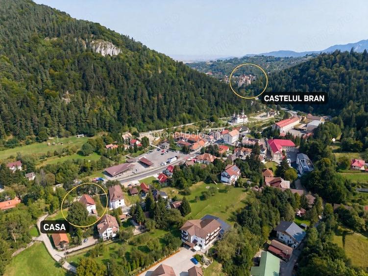 Casa de vanzare in Bran, la 1 km de Castel, 235 mp utili, teren 610 mp