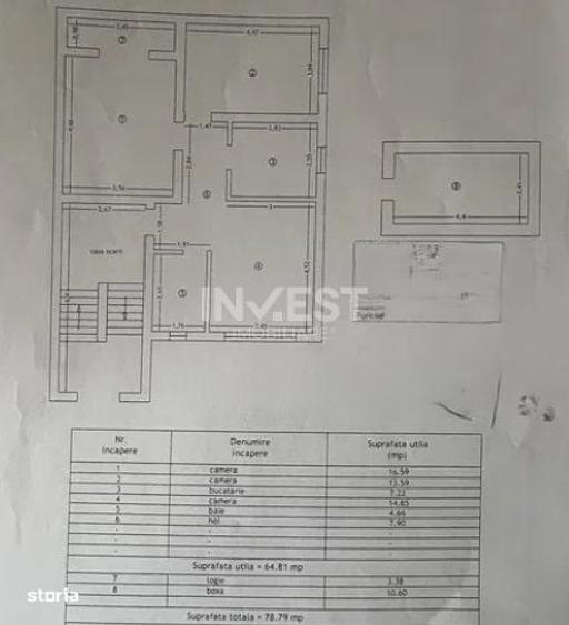 Apartament cu 3 camere decomandat în Valea Lupului