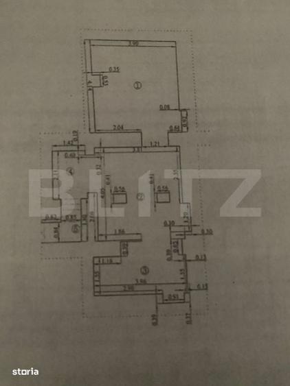 Apartament cu 3 camere în Central