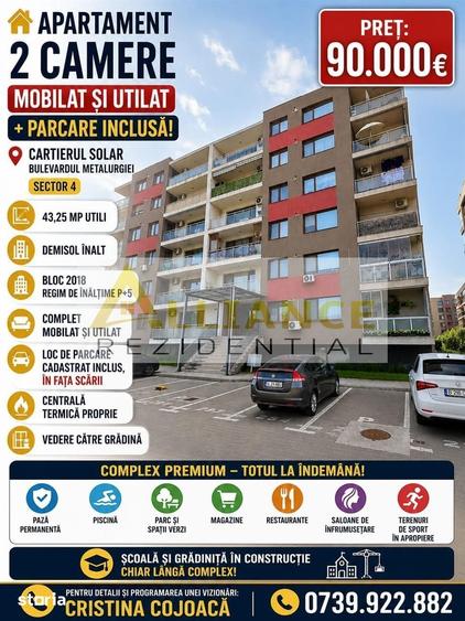 Apartament cu 2 camere în Metalurgiei