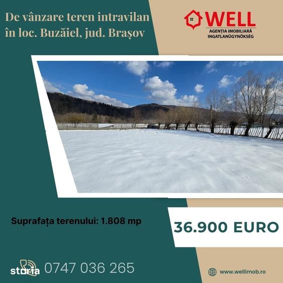 Teren de 1808 mp, în Vama Buzăului