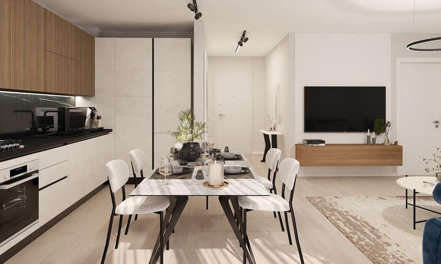 Apartament cu 3 camere decomandat, mobilat în Pipera — fotografia 3