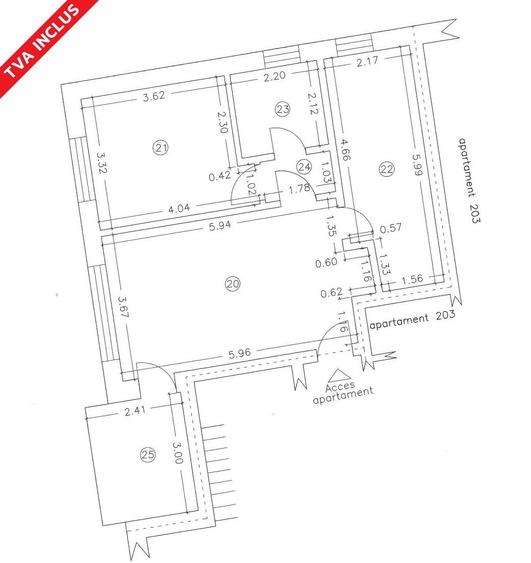 Apartament cu 2 camere în Faleza Nord