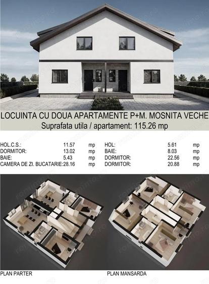Casă cu 4 camere cu Teren 290 Mp în Moșnița Veche