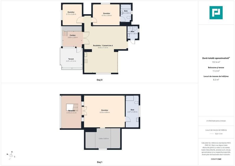 Casă cu 5 camere cu Teren 961 Mp în Nojorid