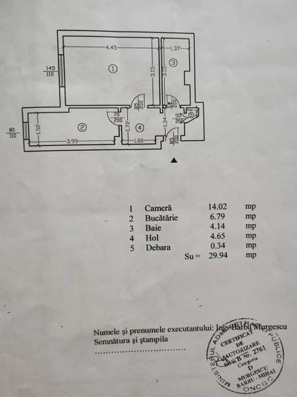 Garsonieră decomandată în Lujerului