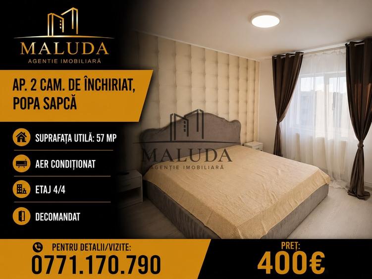 Apartament 2 camere de inchiriat, Popa Sapca - 1
