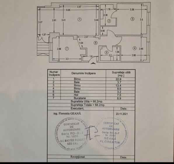 Apartament cu 3 camere decomandat în Exercițiu