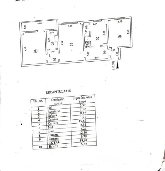 - Apartament 3 camere Hipodrom - 64mp Renovat Recent - Mobilat Utilat. - 12