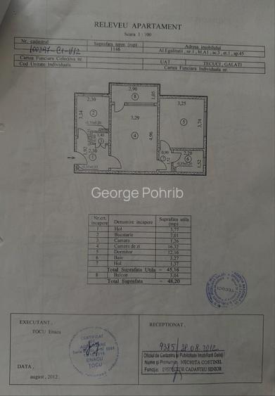 Apartament 2 camere, etajul 1