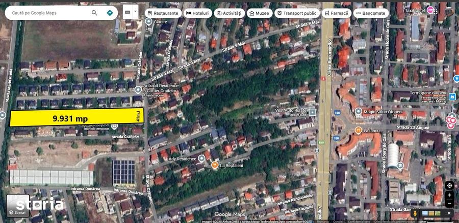 Teren de 9931 mp, în Odăi