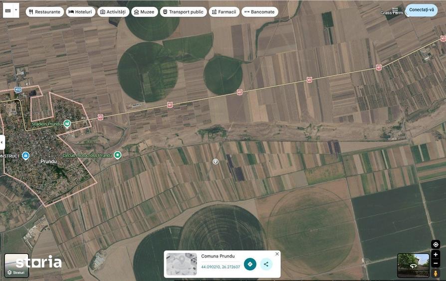Teren de 10000 mp, în Prundu