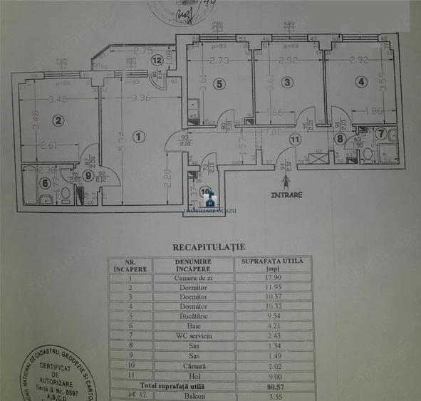 Apartament cu 4 camere semidecomandat în Brâncoveanu