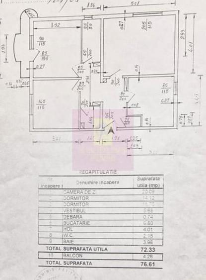 Apartament cu 3 camere decomandat în 13 Septembrie