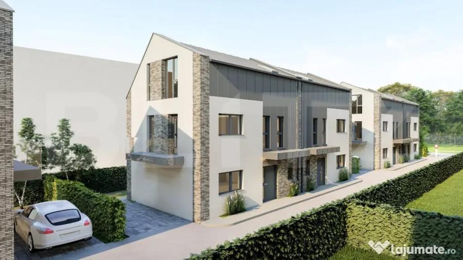 Duplex 4 camere, 120mp, 200 teren, proiect finalizat, zona T - Floresti (Cluj) - 1