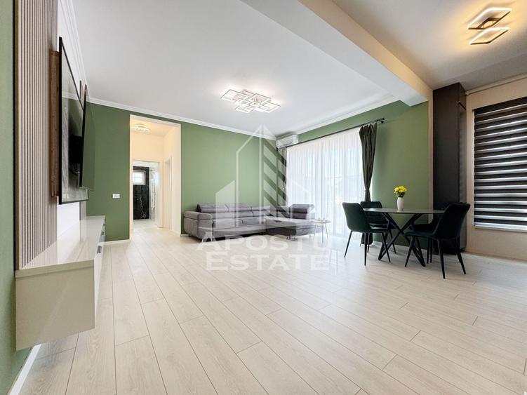 Apartament cu 2 camere semidecomandat, mobilat în Giroc
