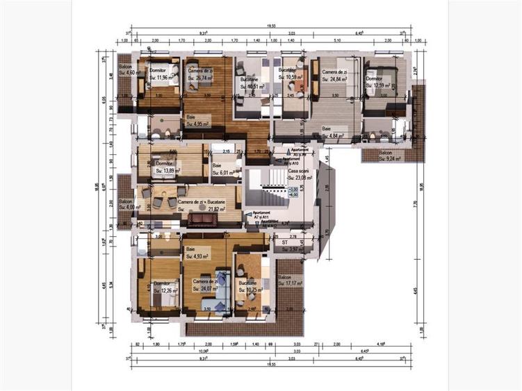 Apartament cu 2 camere decomandat în Burdujeni