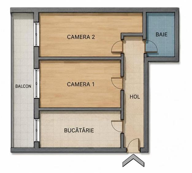 Inchiriere apartament 2 camere decomandate bloc nou in Zorilor- zona Golden Tuli - 7
