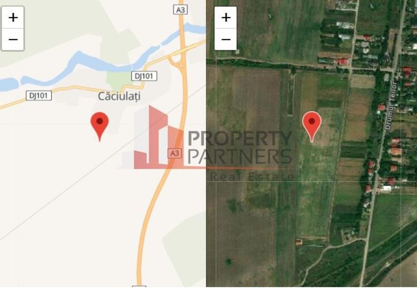 Teren Construcții extravilan de 49600 mp, în Moara Vlăsiei