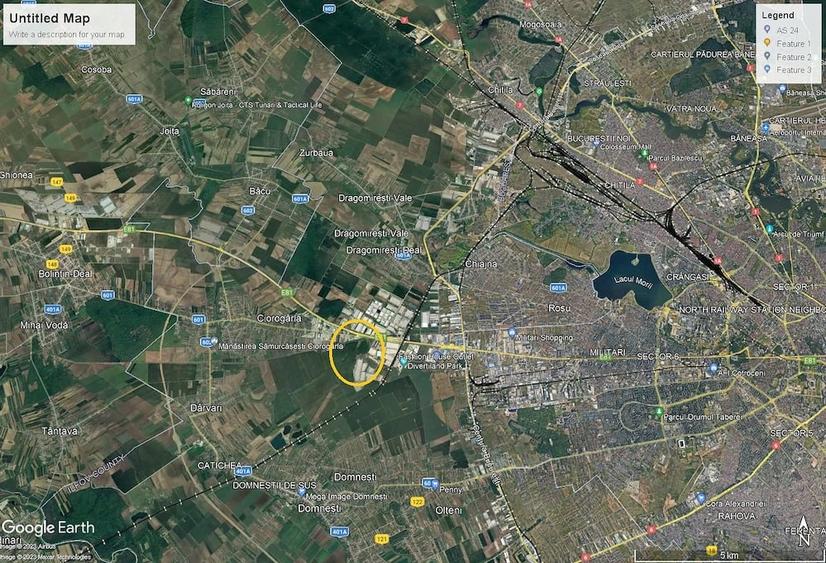 Teren intravilan Chiajna - Ciorogarla A1 Bucuresti - Pitesti - 1