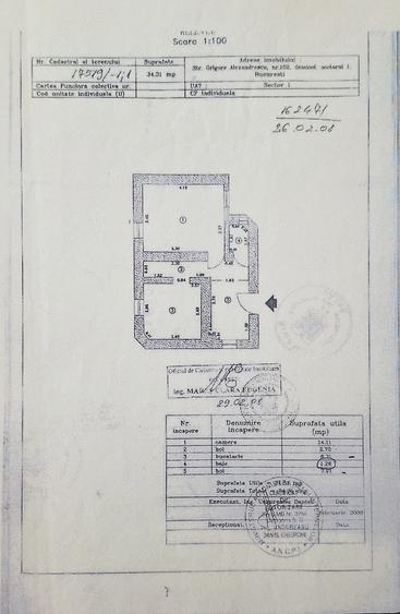 Apartament cu 2 camere decomandat în Dorobanți