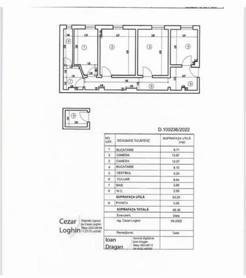 Apartament cu 3 camere în Rahova