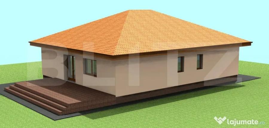 Casă cu 5 camere cu Teren 500 Mp în Tărlungeni