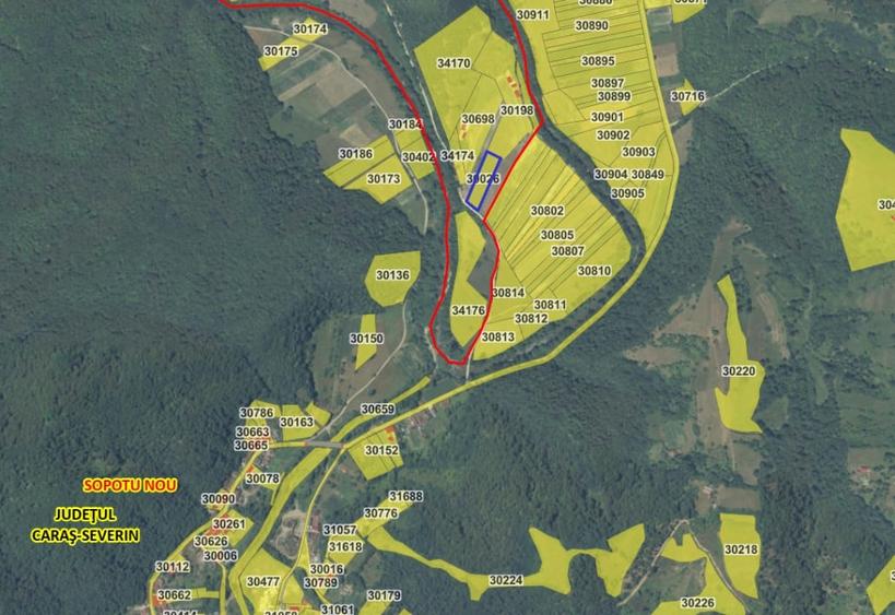 Teren agricol intravilan de 3600 mp, în Șopotu Nou