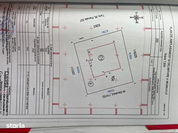 Casă cu 4 camere cu Teren 250 Mp în Central
