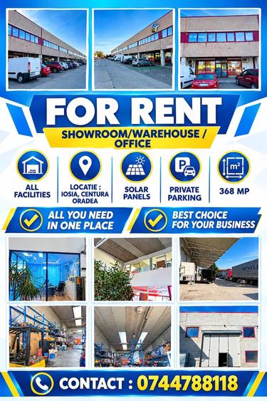 Spațiu comercial, de 368 mp, în Iosia