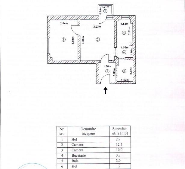Apartament cu 2 camere semidecomandat în Brâncoveanu