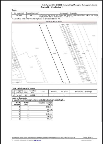 Teren de 14122 mp, în Prelungirea Ghencea