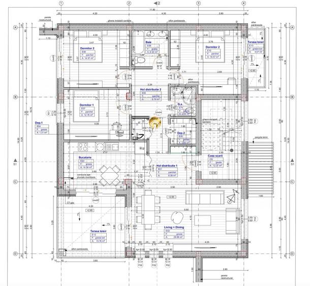 Apartament cu 4 camere decomandat în Otopeni