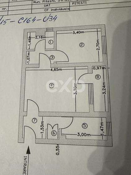 Apartament cu 2 camere semidecomandat, mobilat în Rolast