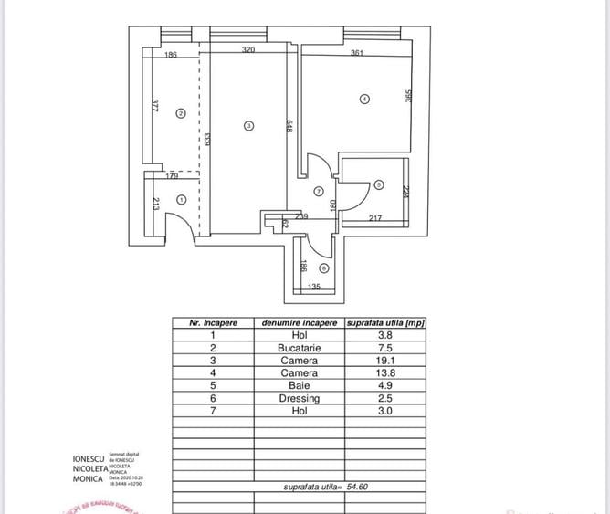 Apartament cu 2 camere în Aviației