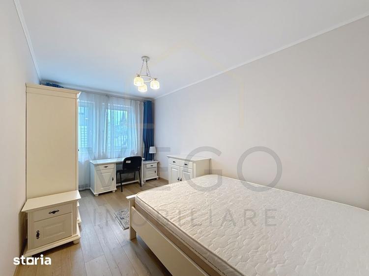 Apartament cu 3 camere, mobilat în Plopilor