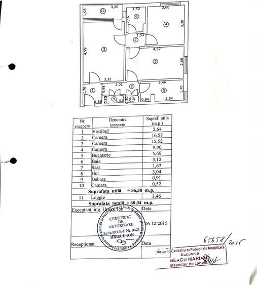Apartament cu 3 camere în Drumul Taberei