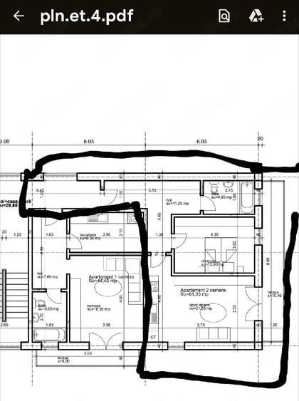 Apartament cu 2 camere decomandat în Central