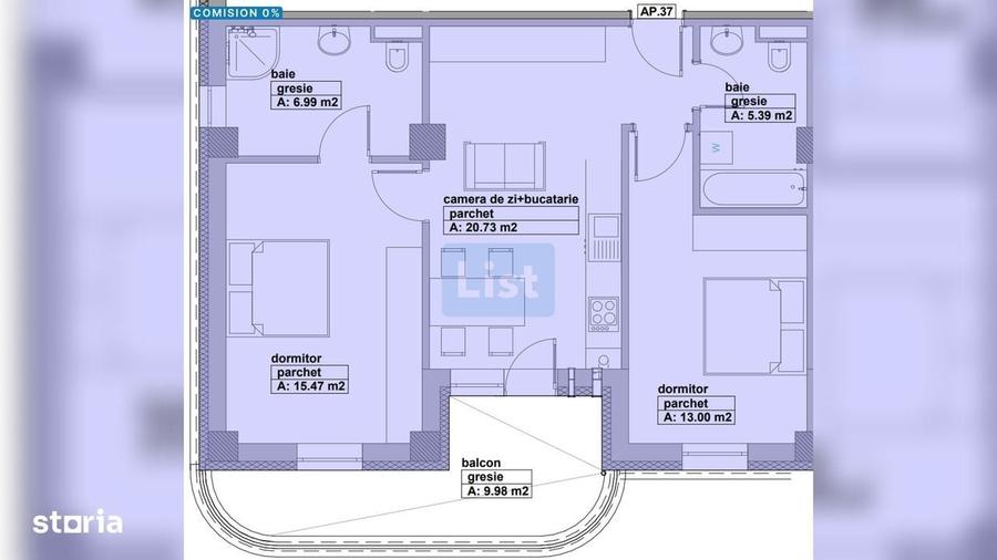 Apartament cu 3 camere în Central — fotografia 1